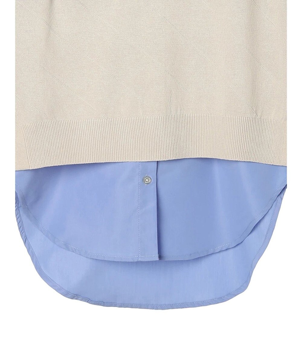 CRAFT STANDARD BOUTIQUE 【洗える】ニットベスト+バンドカラーシャツSET-B 