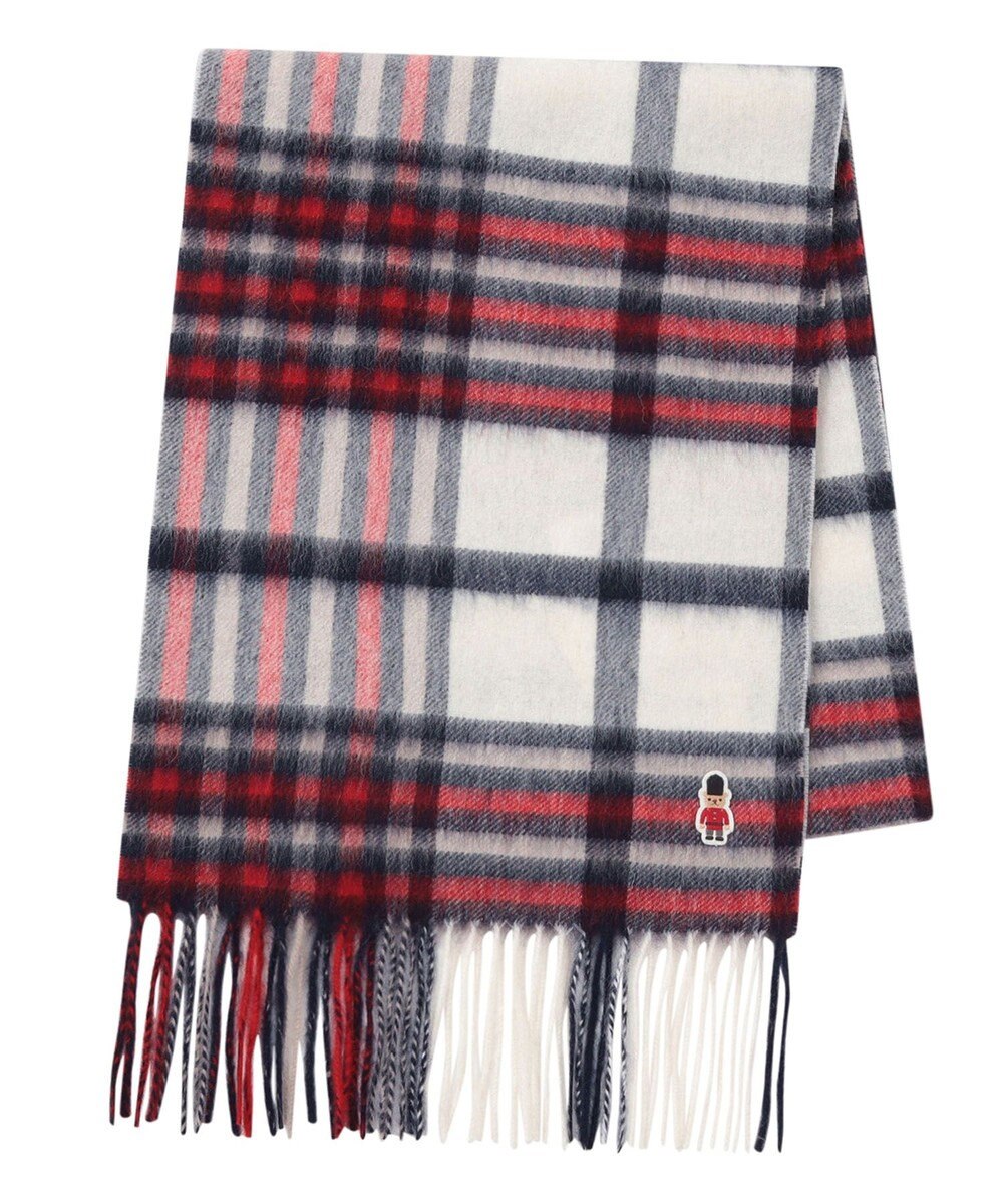 MOONBAT 【WEB限定】MACKINTOSH PHILOSOPHY ウール100%バッキンガムベア チェックマフラー (パッケージ付き) 
