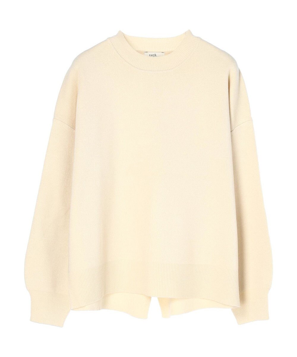 earth music&ecology アンチピリングバックスリットプルオーバー 
