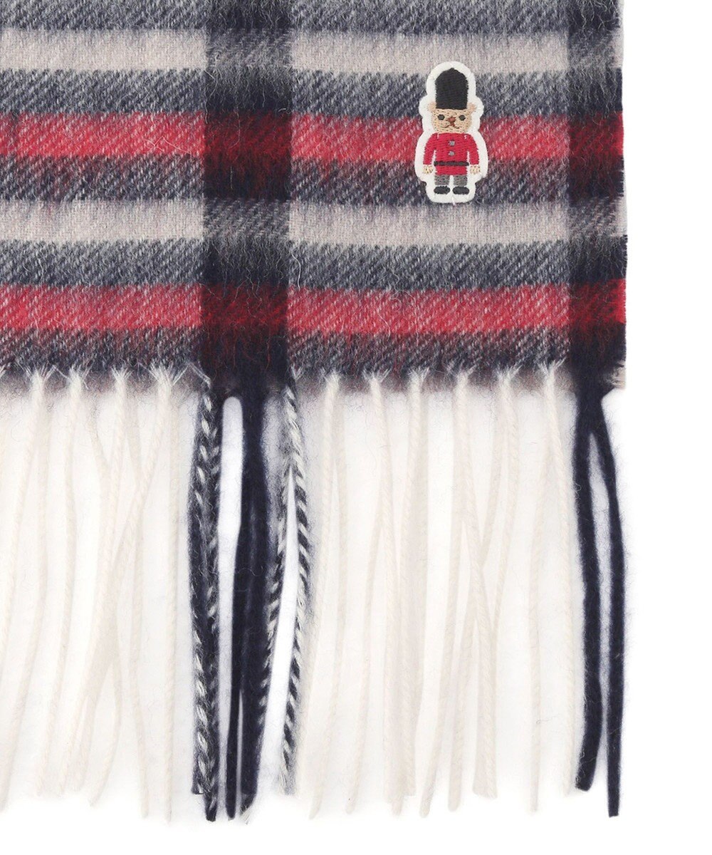 MOONBAT 【WEB限定】MACKINTOSH PHILOSOPHY ウール100%バッキンガムベア チェックマフラー (パッケージ付き) 