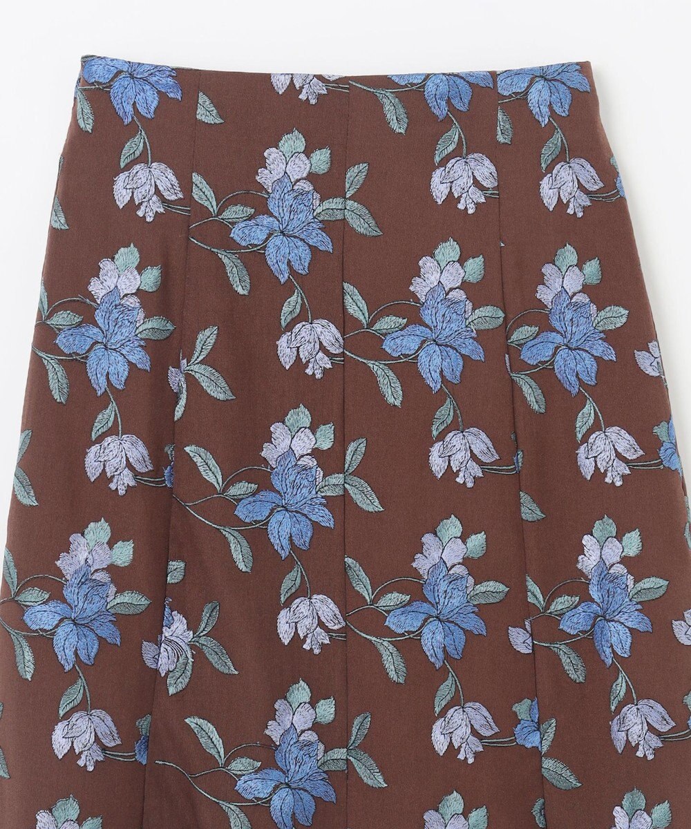 GRACE CONTINENTAL フラワー刺繍フレアスカート 