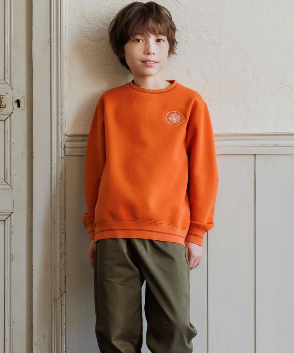 J.PRESS KIDS 【100-130cm】ダンボール ロゴエンブロイダリー トレーナー 