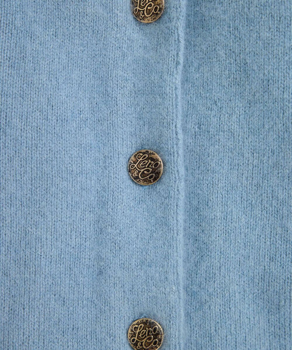 LENO BRUSHED CARDIGAN へアリーニットカーディガン 