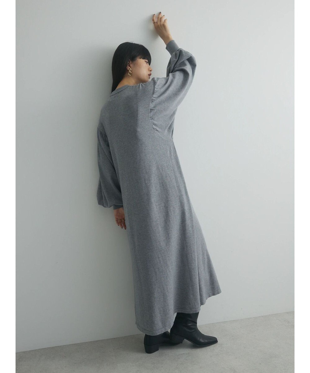 Green Parks armonia. 袖ボリュームニットワンピース 