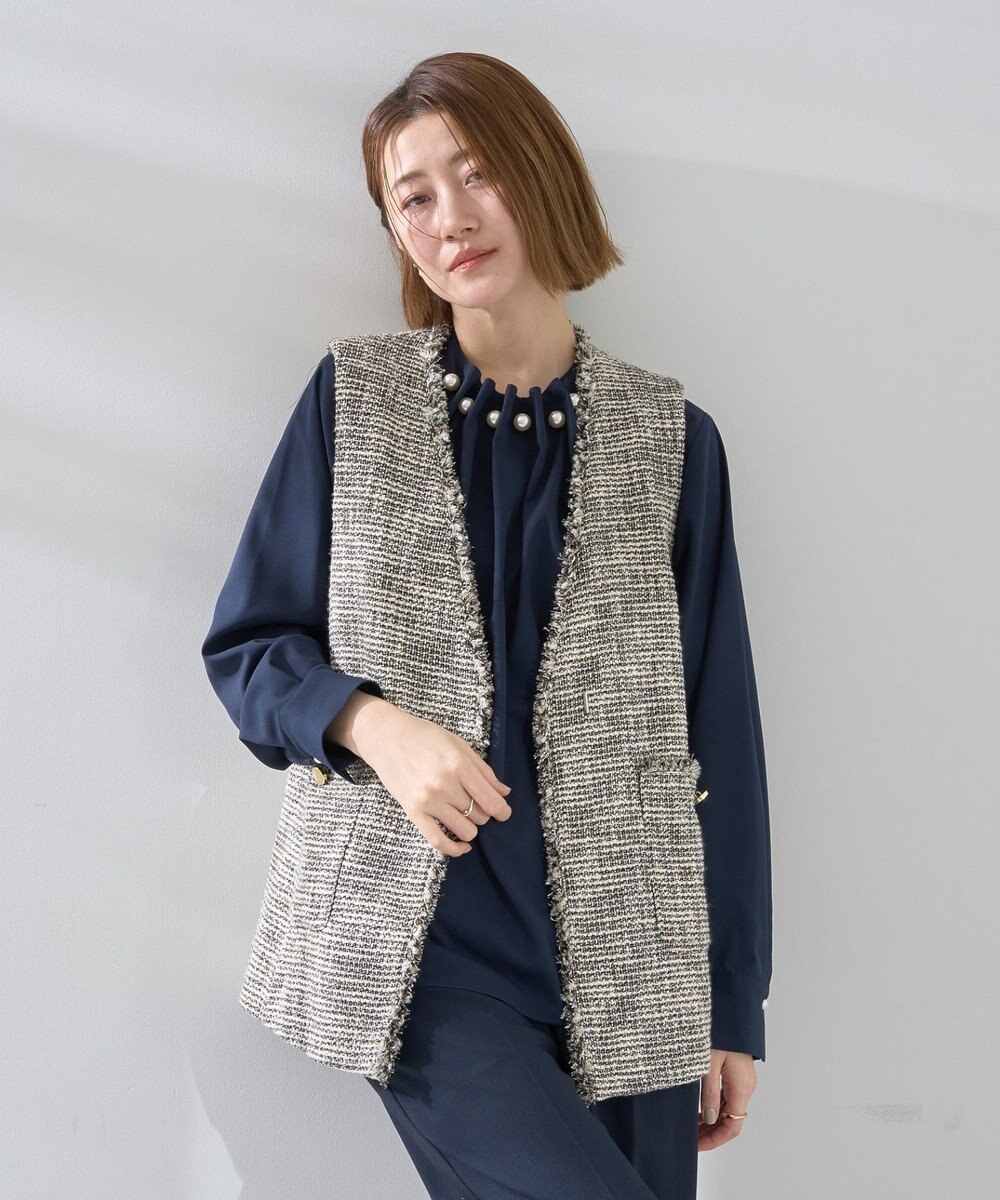 YECCA VECCA ツイードジレ 