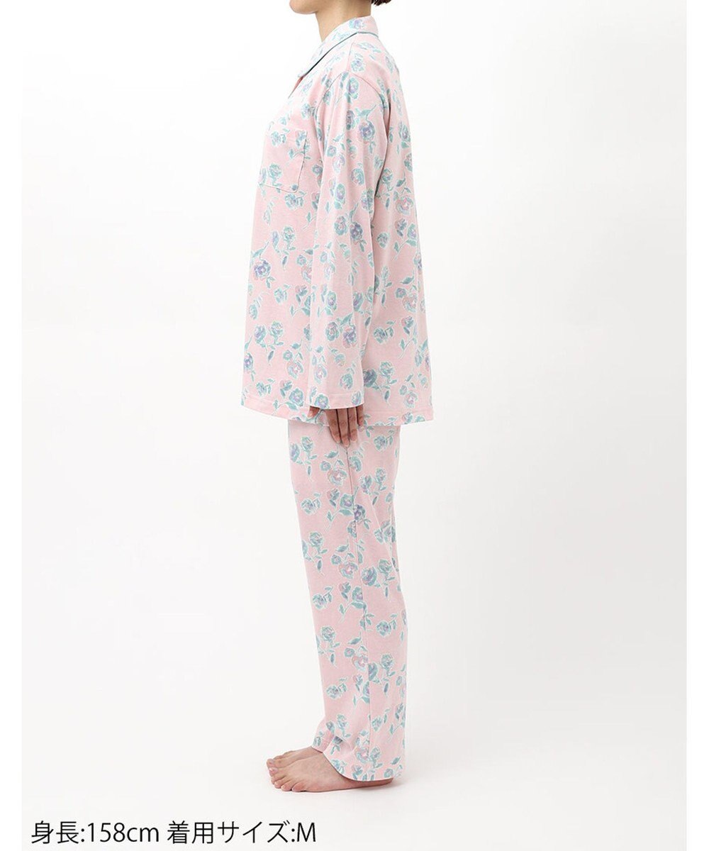 Wing パジャマ 長袖 長ズボン 綿100%(本体) 天竺素材 レディース EP8072 ウイング／ワコール 