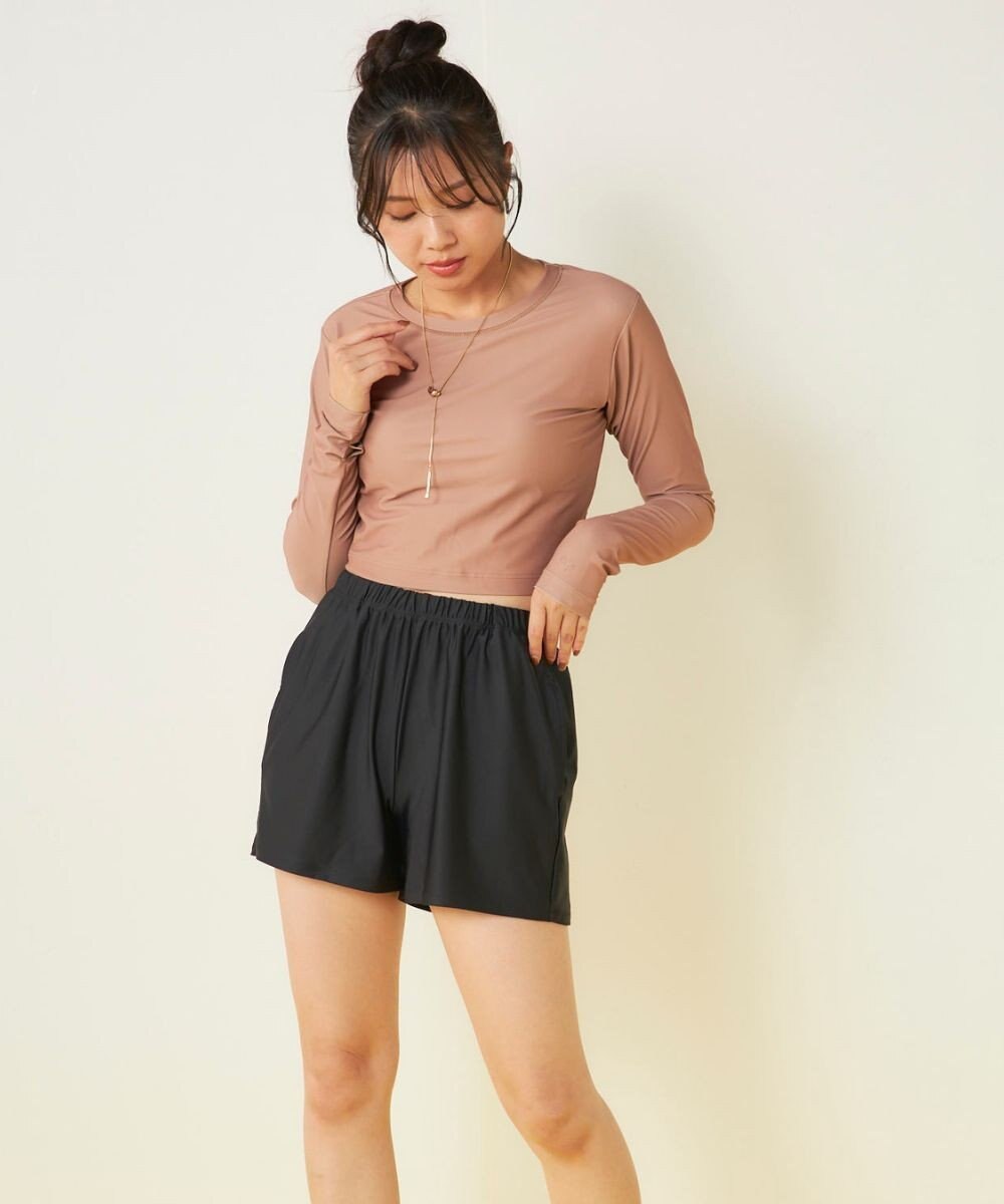 OP／FILA 【Ocean Pacific】カップ付きラッシュガード　水着3点セット 