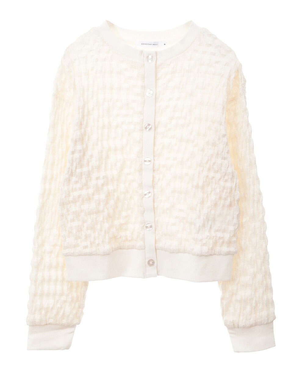 AMERICAN HOLIC ぽこぽこカットカーディガン 