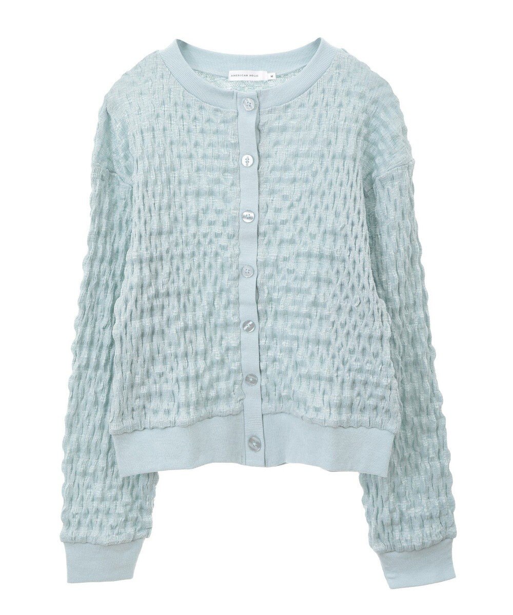 AMERICAN HOLIC ぽこぽこカットカーディガン 
