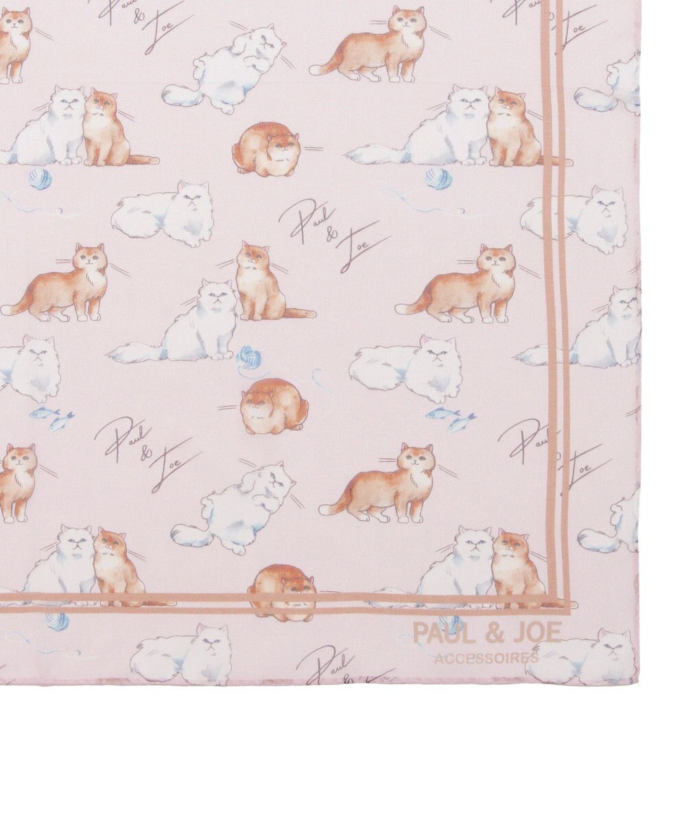 MOONBAT 【WEB限定】PAUL & JOE ACCESSOIRES シルクシフォンスカーフ 58×58cm 