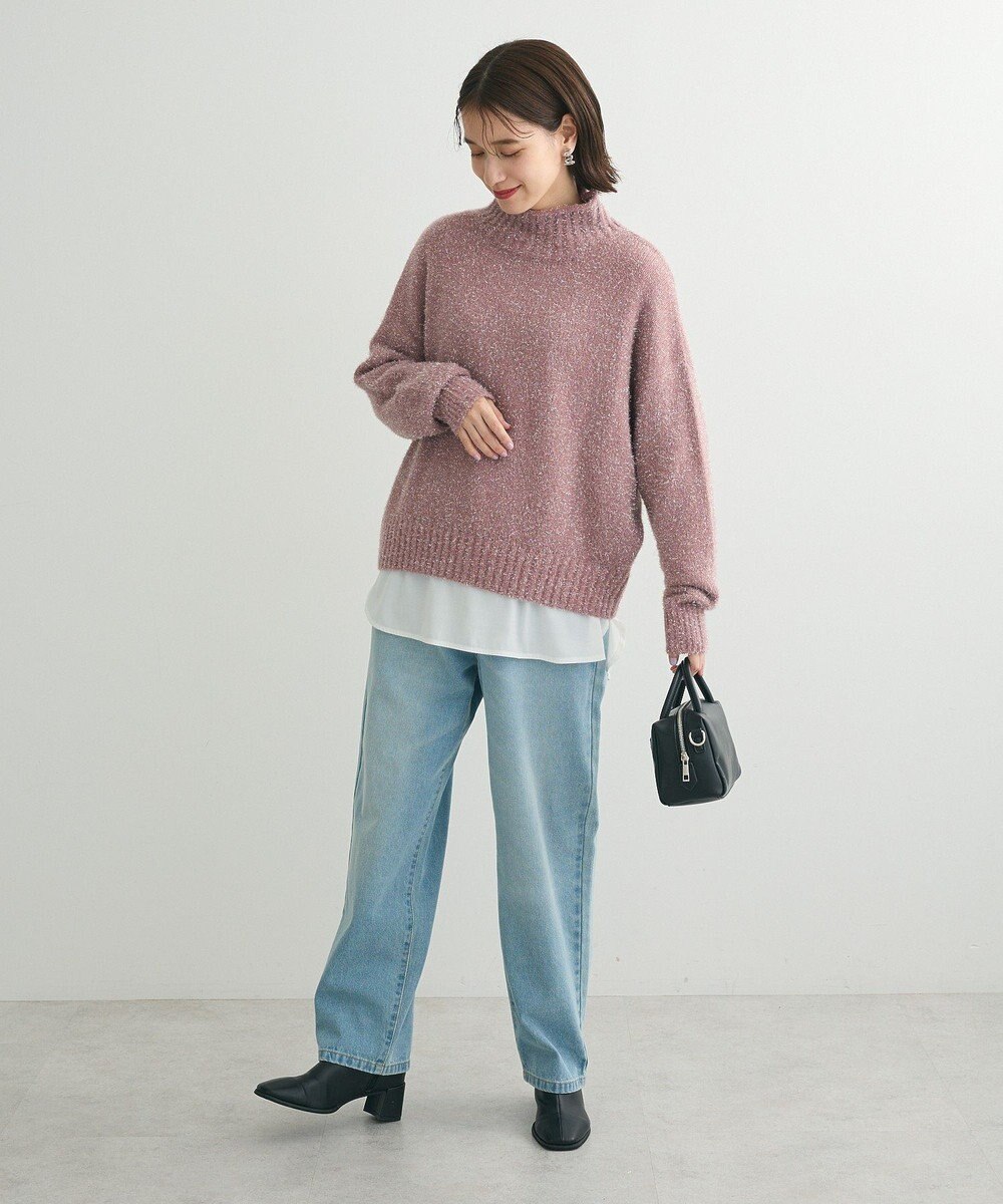 Green Parks ・Ｐｅｔｉｔ　Ｆｌｅｕｒ　ラメタートルニット 