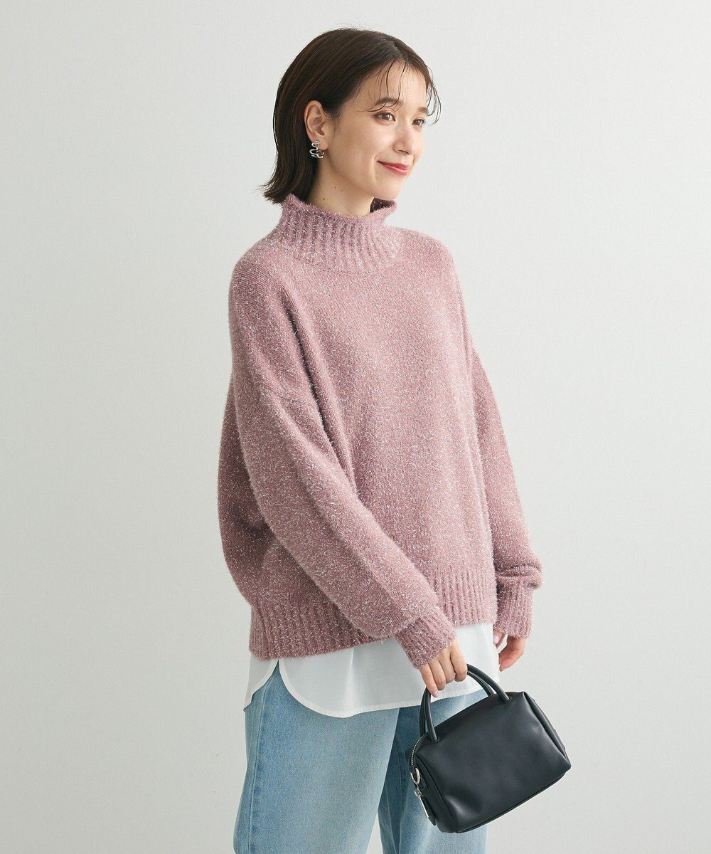 Green Parks ・Ｐｅｔｉｔ　Ｆｌｅｕｒ　ラメタートルニット 