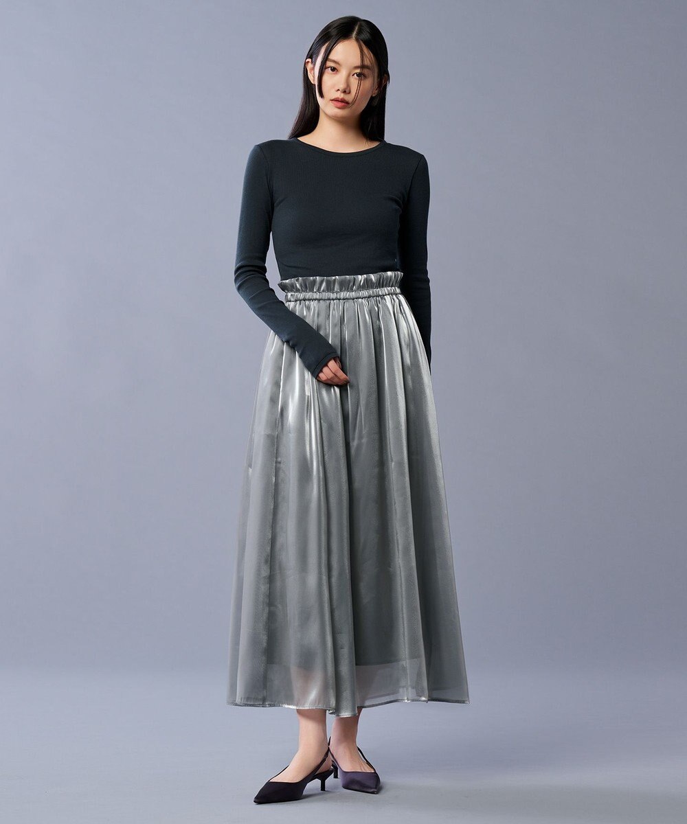 uncrave 【手洗い可】ブライトシャンブレー スカート（uncrave STANDARD） 