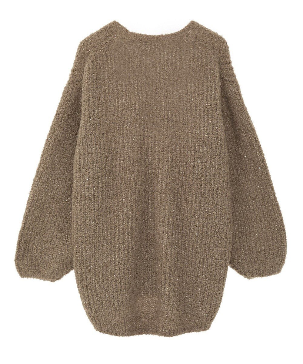 earth music&ecology スパンコールブークレカーディガン 