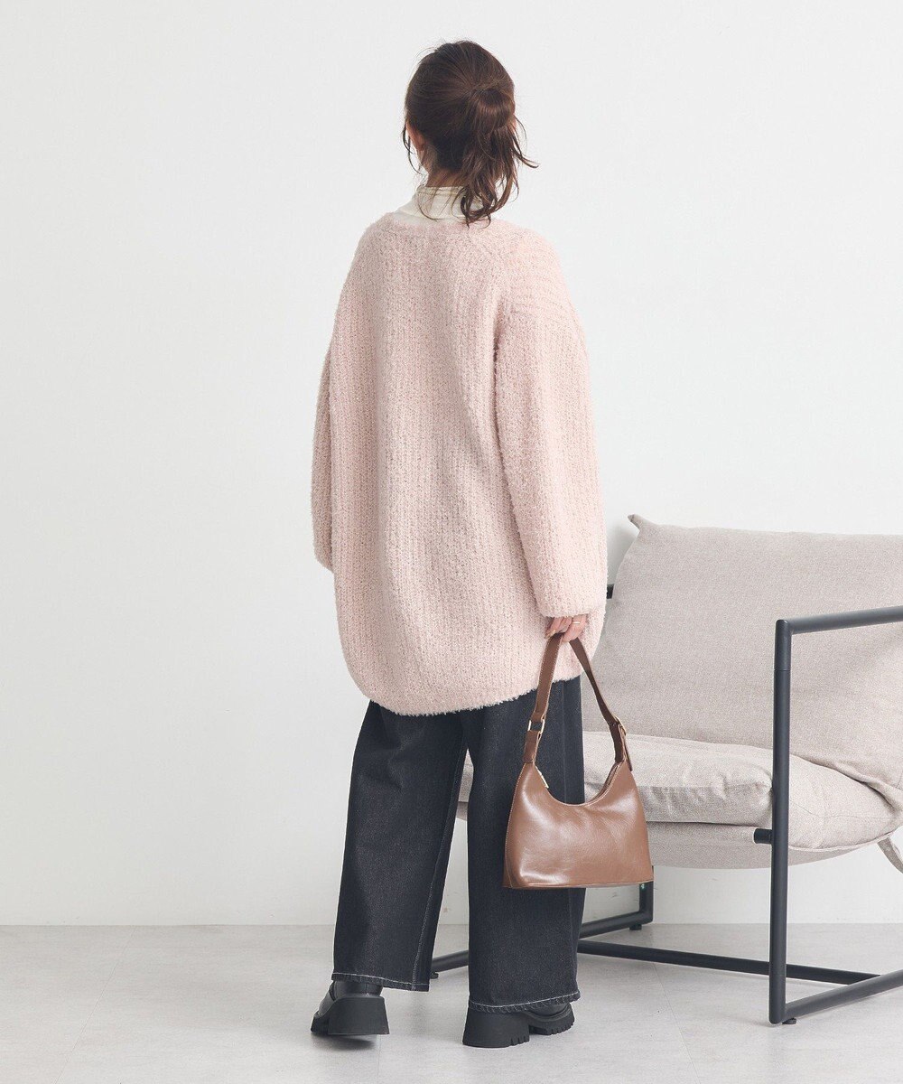 earth music&ecology スパンコールブークレカーディガン 