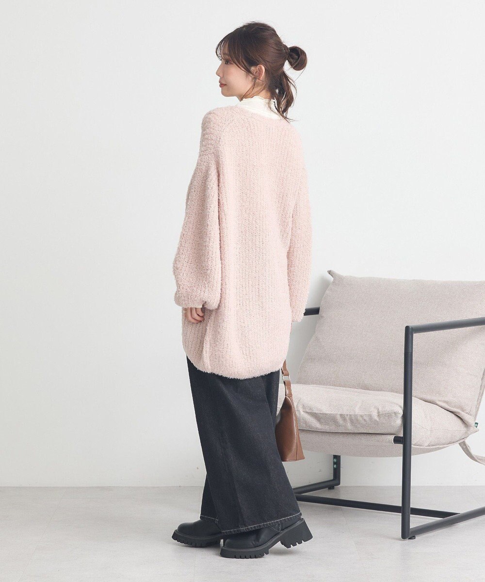 earth music&ecology スパンコールブークレカーディガン 