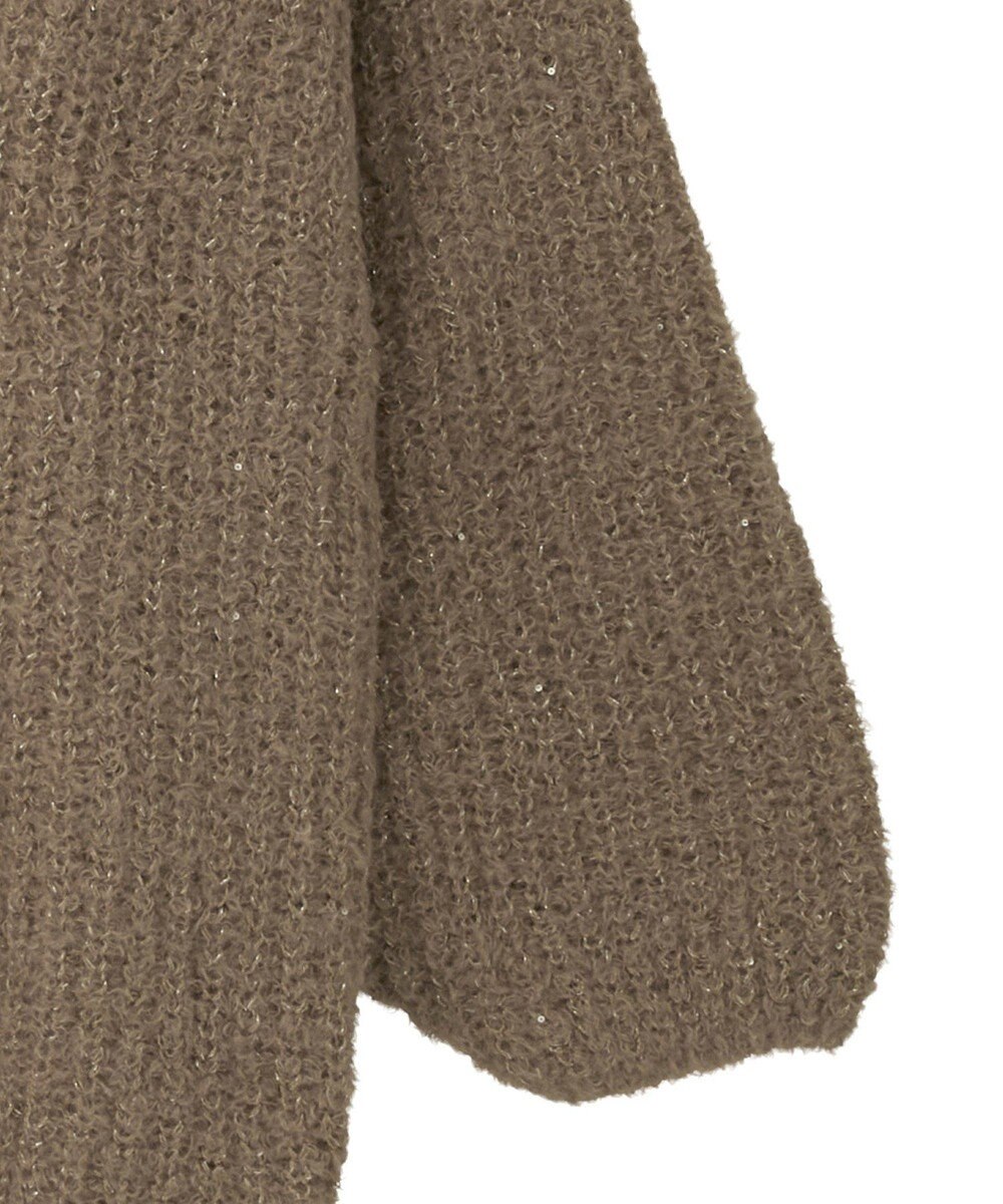 earth music&ecology スパンコールブークレカーディガン 