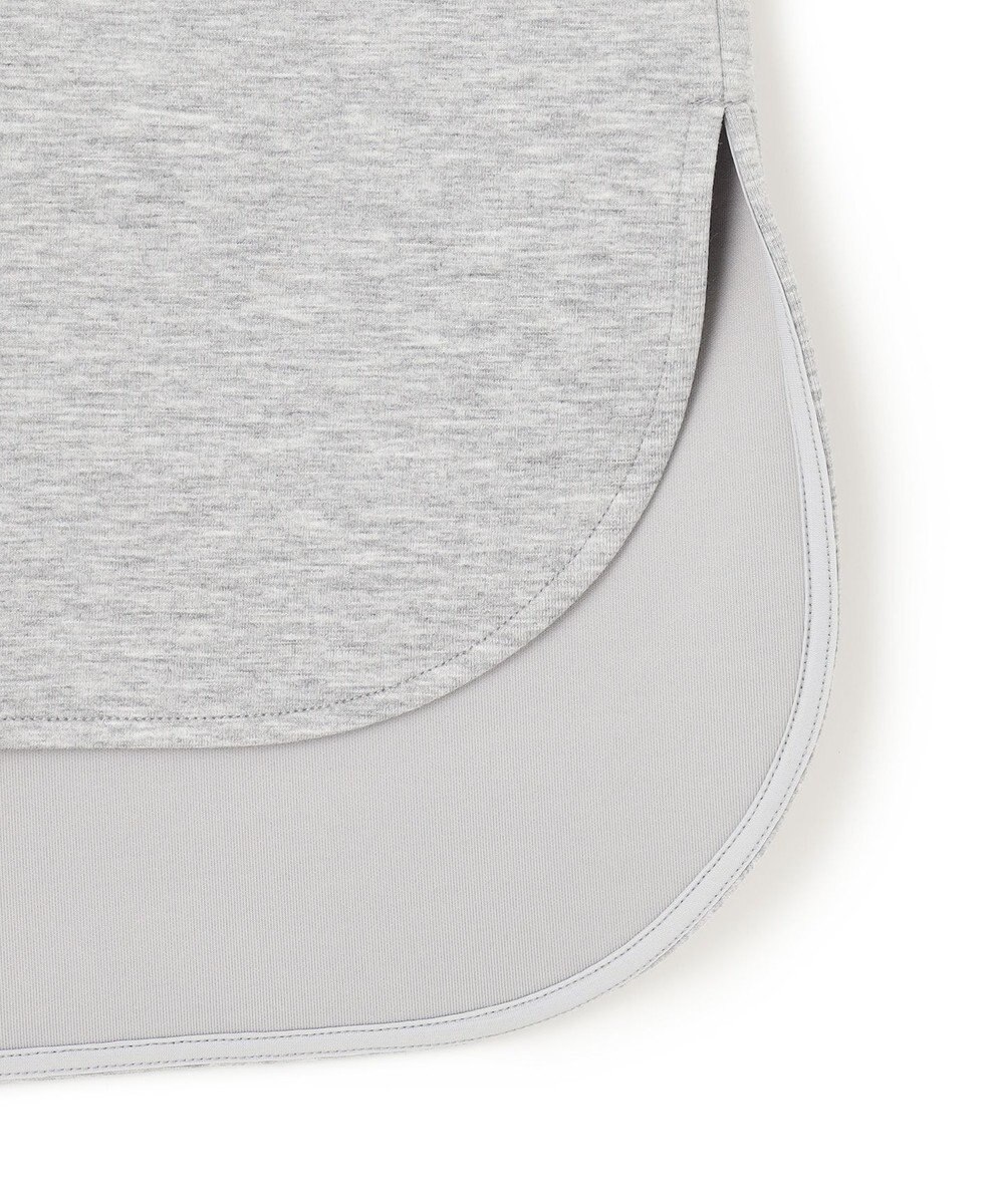 UNFILO L 【野呂佳代さん着用】BEAUTY FORM JERSEY バックZIPプルオーバー 