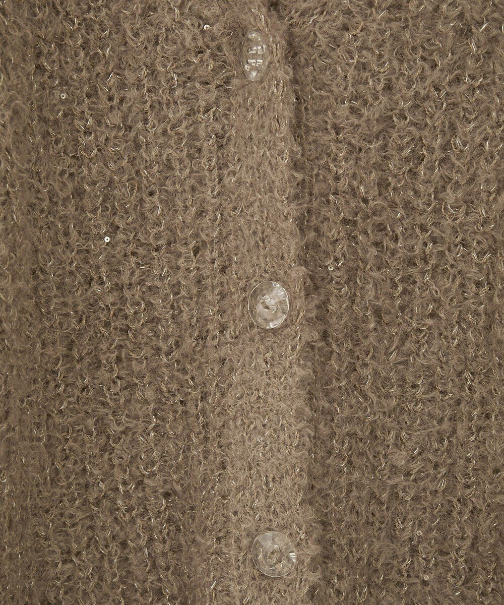 earth music&ecology スパンコールブークレカーディガン 