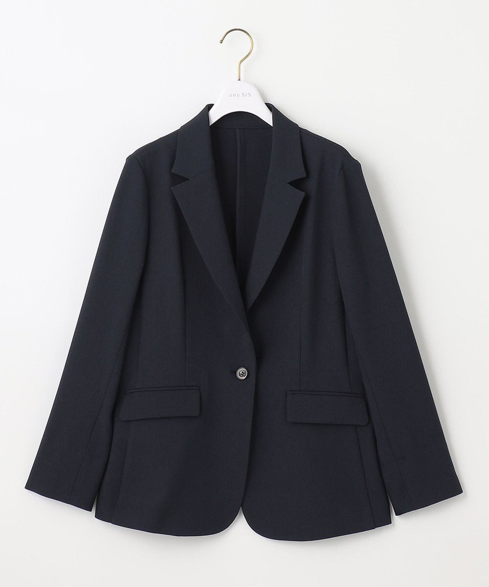 ANY SIS 【美人百花7月号掲載】リネンライクポリエステル テーラード ジャケット 