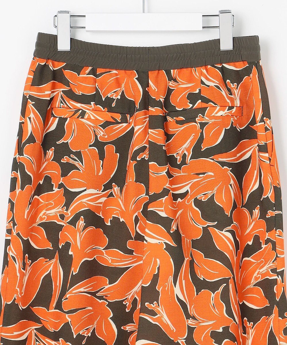 自由区 シアーカラミプリントワイド パンツ 