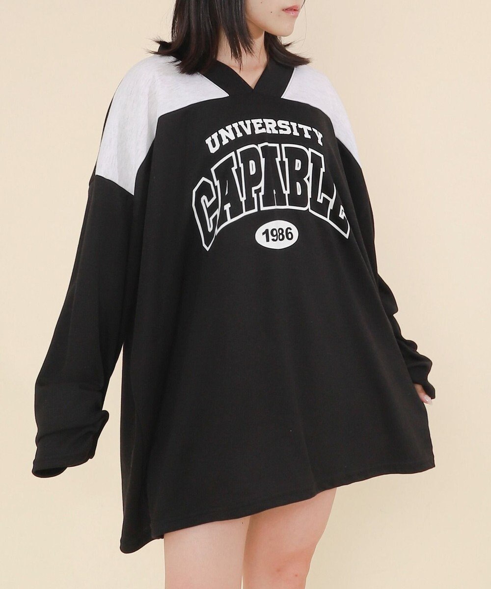 WEGO バイカラースポーツスウェット 