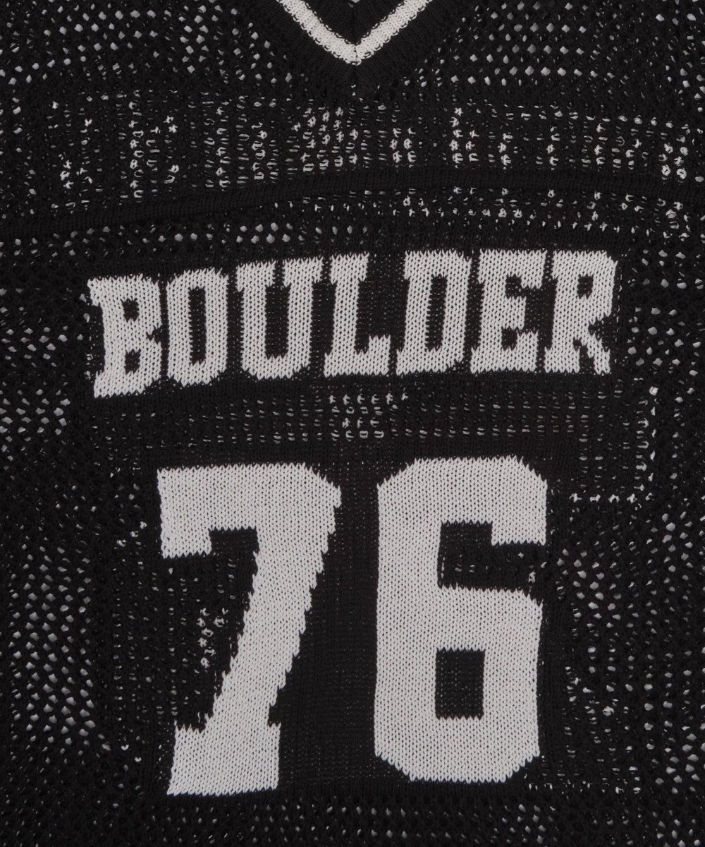 WEGO ナンバリングメッシュニットプルオーバー 