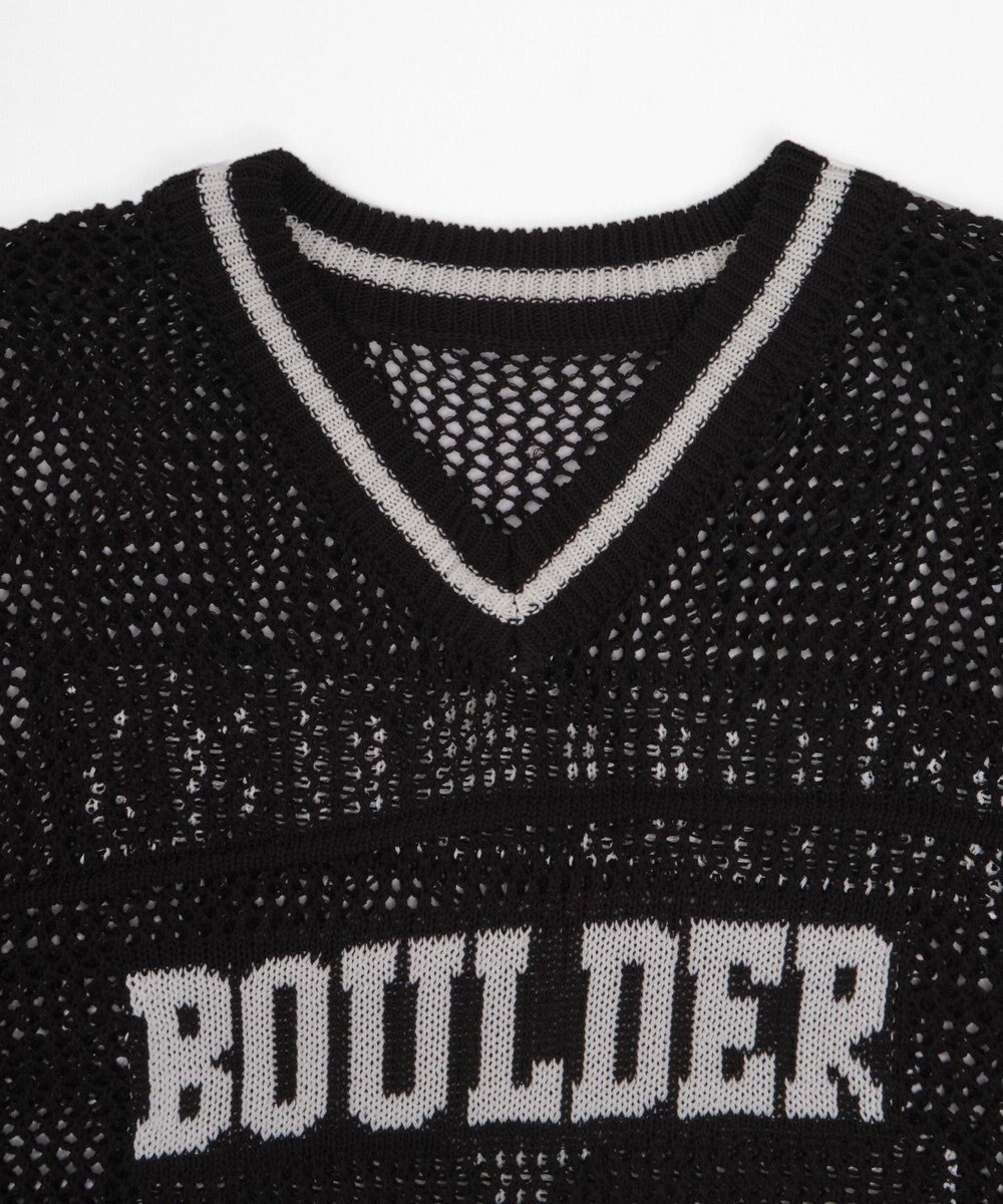 WEGO ナンバリングメッシュニットプルオーバー 