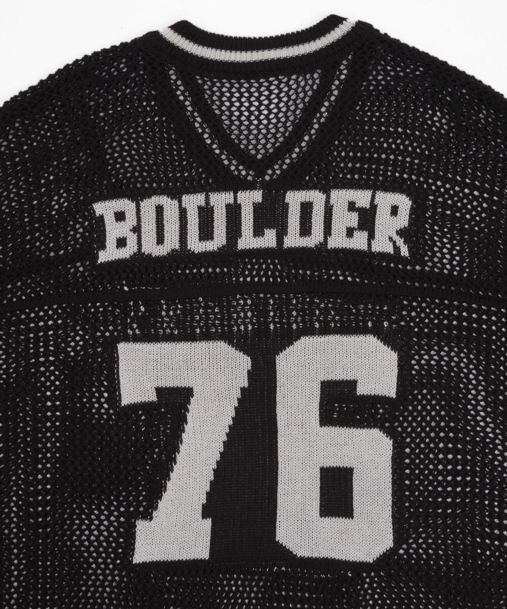 WEGO ナンバリングメッシュニットプルオーバー 