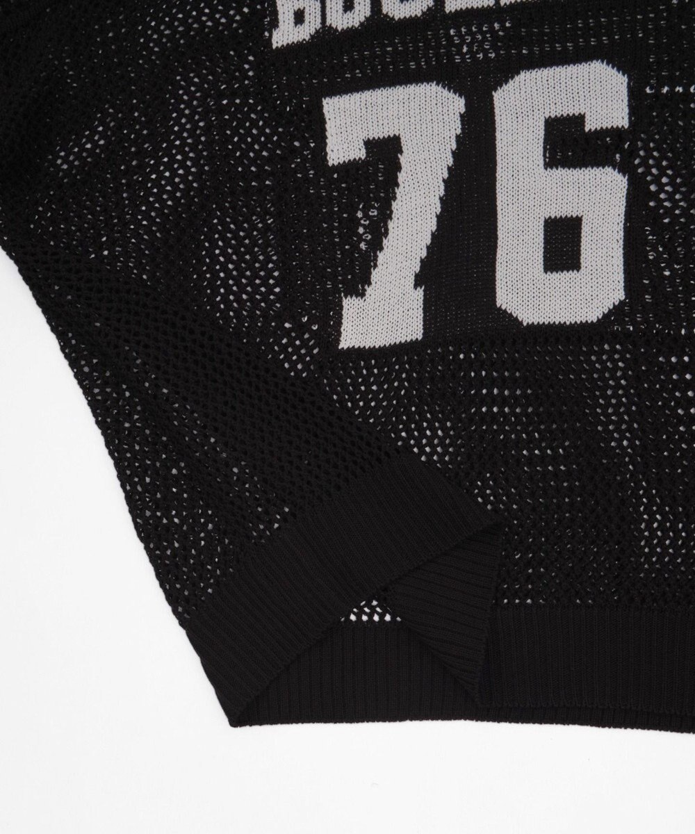 WEGO ナンバリングメッシュニットプルオーバー 