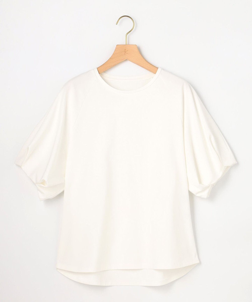 組曲 【先行予約】プレーティング天竺 バルーンスリーブカットソー 