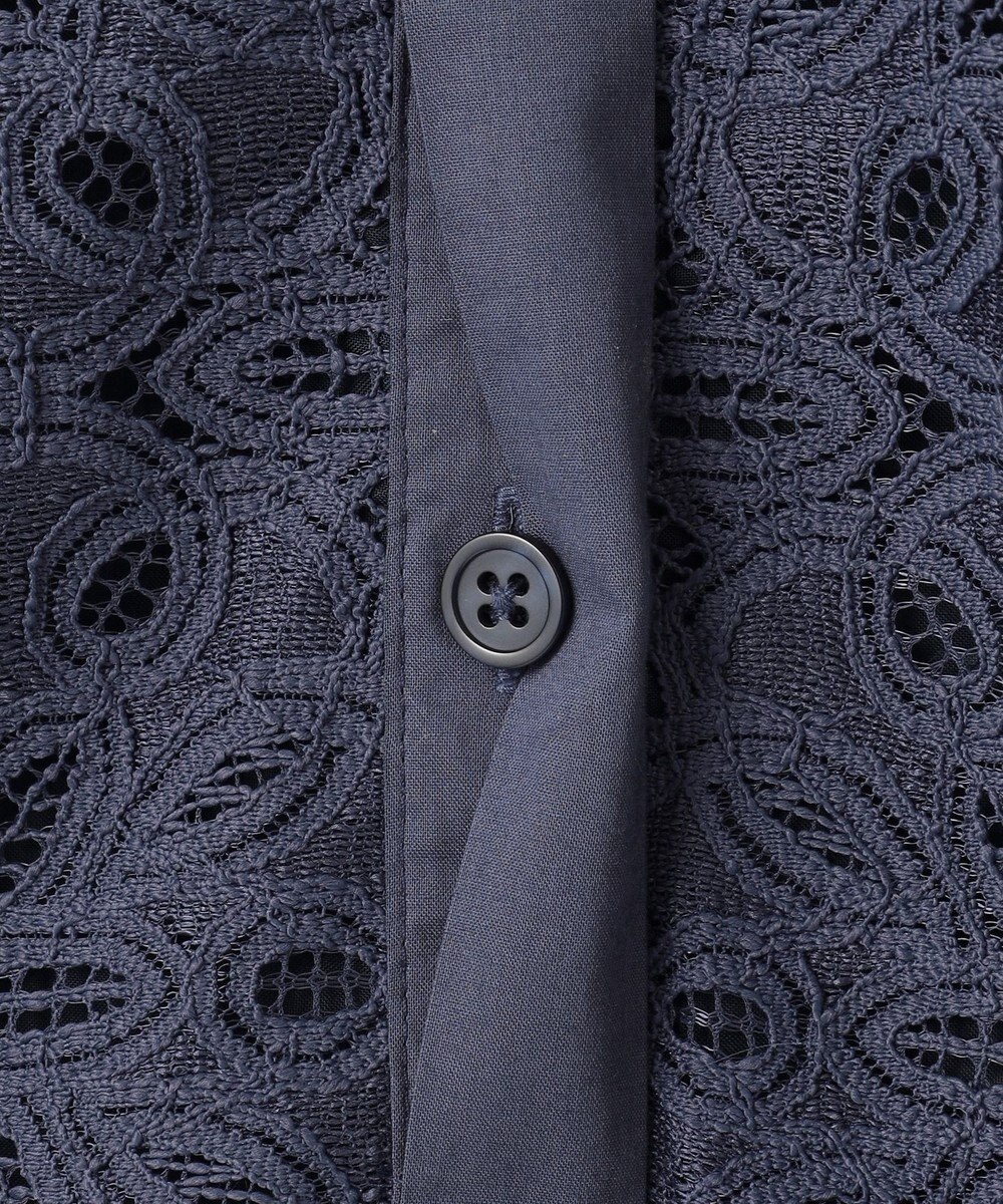 自由区 【カタログ掲載・洗える】フラワータイルレース ブラウス 