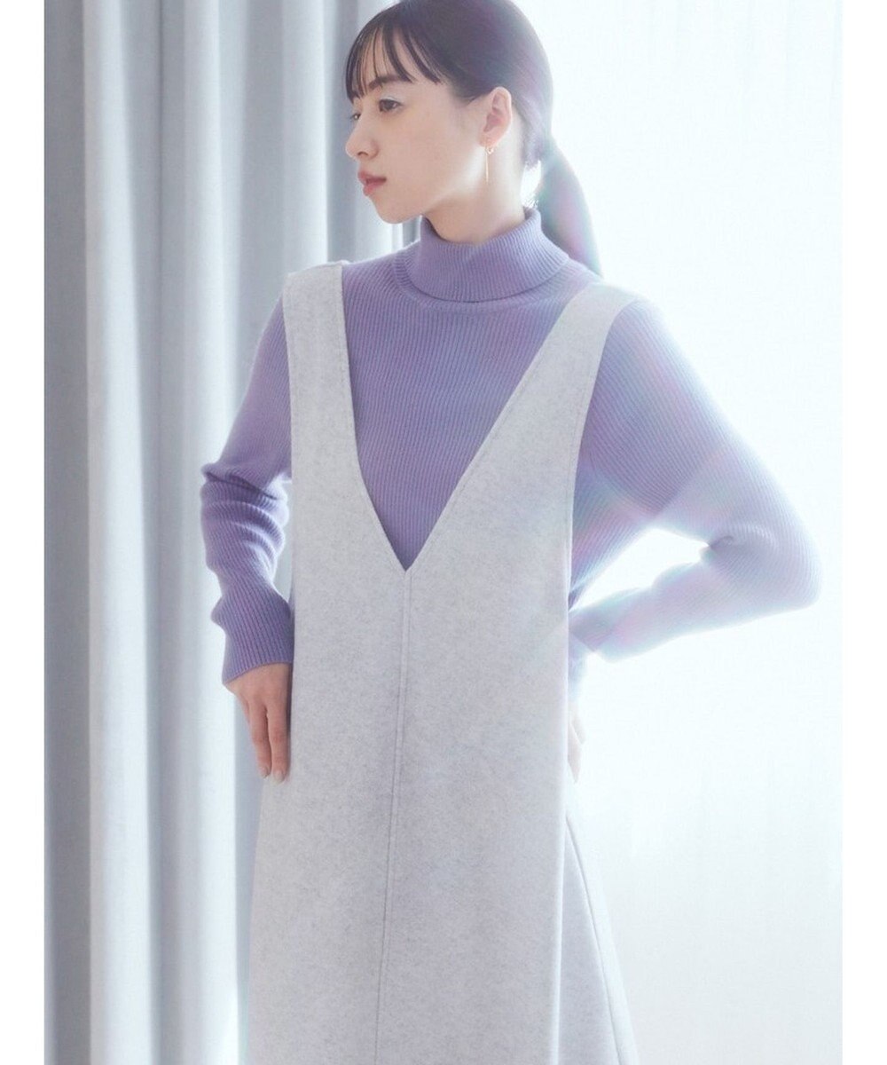 earth music&ecology 前後２ｗａｙ圧縮ニットジャンスカ 