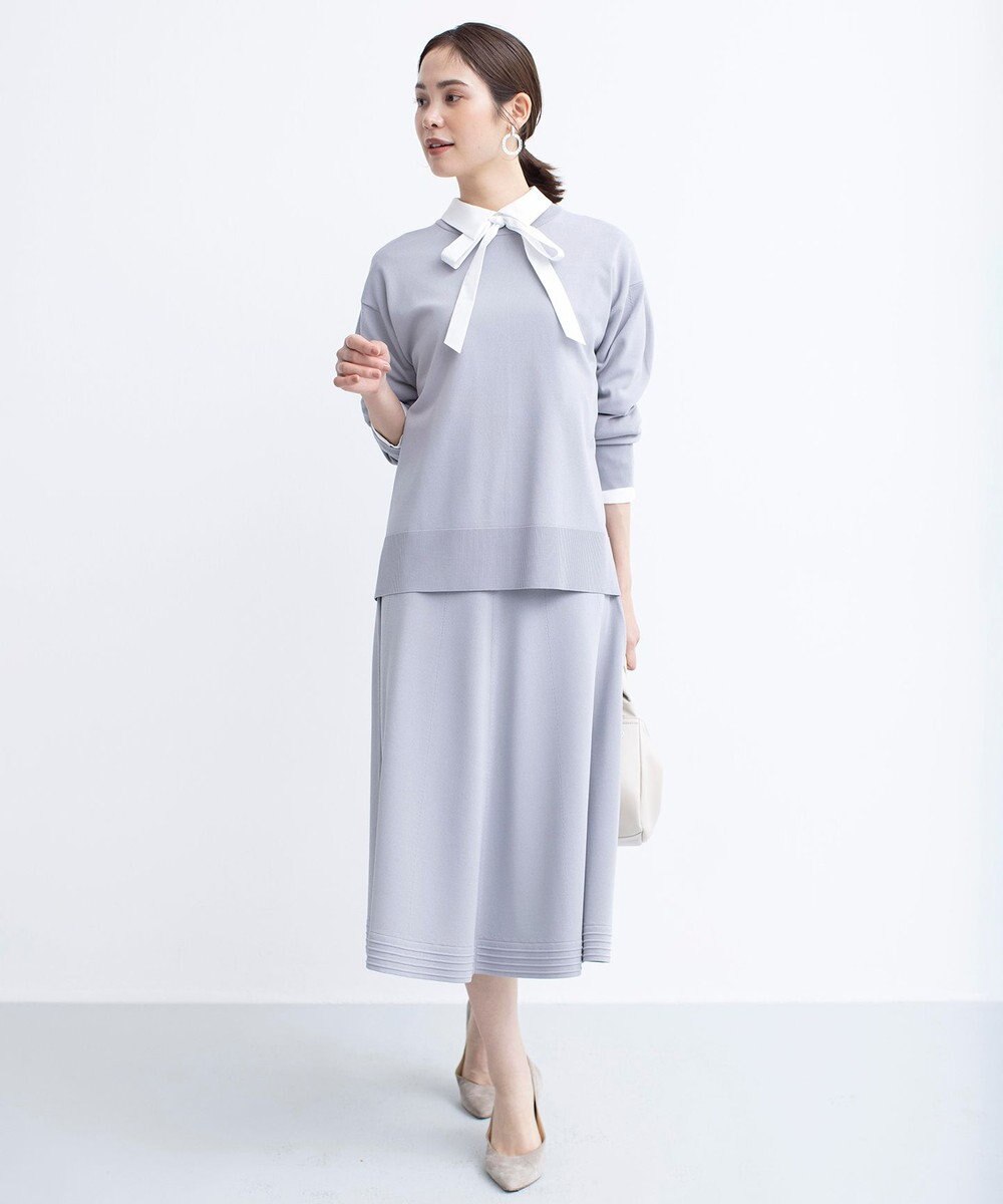 組曲 【セットアップ着用可・WEB限定カラーあり】MINA ニットフレアスカート 