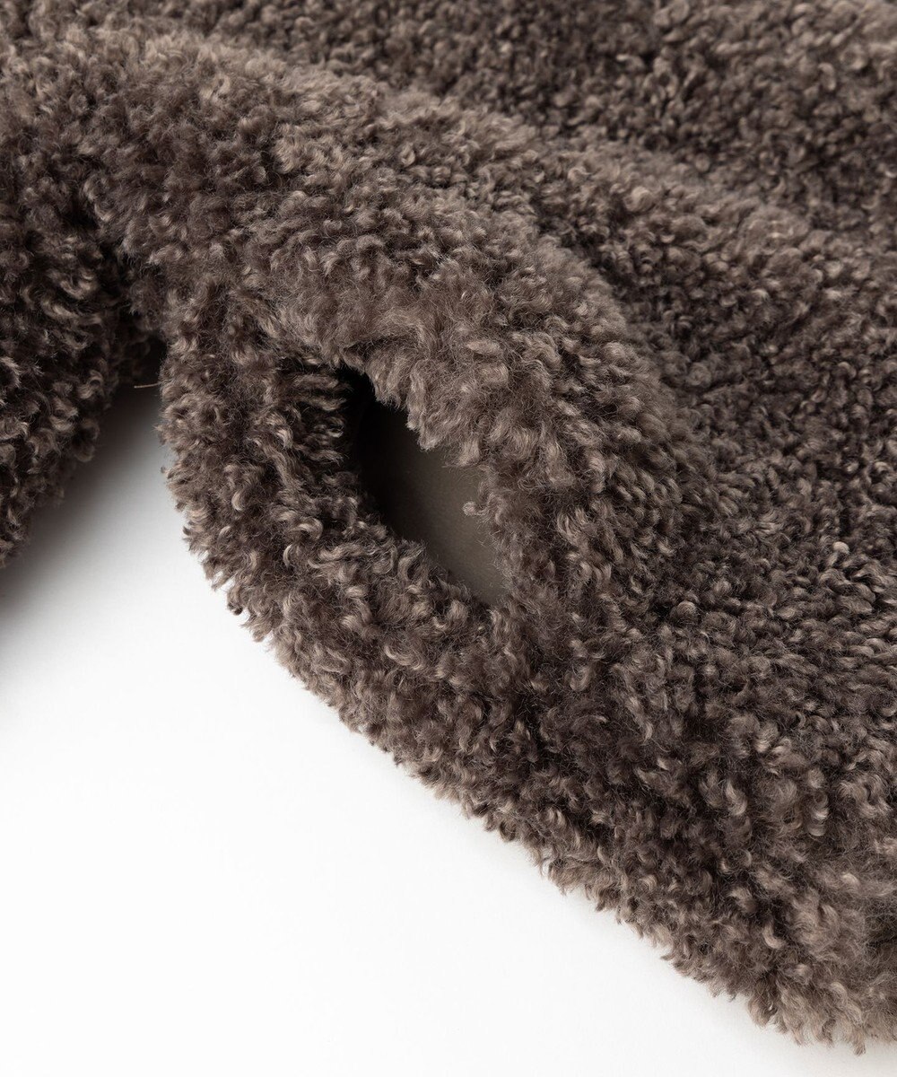 UNFILO エコファー ノーカラージャケット 