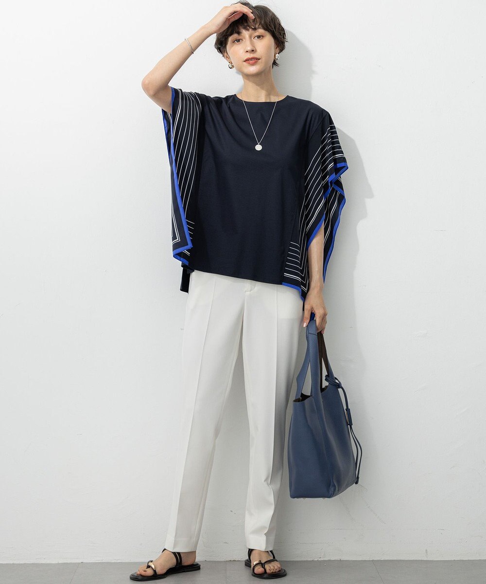 23区 L 【VERY掲載/撥水加工/洗える】TRストレッチギャバ テーパード パンツ 