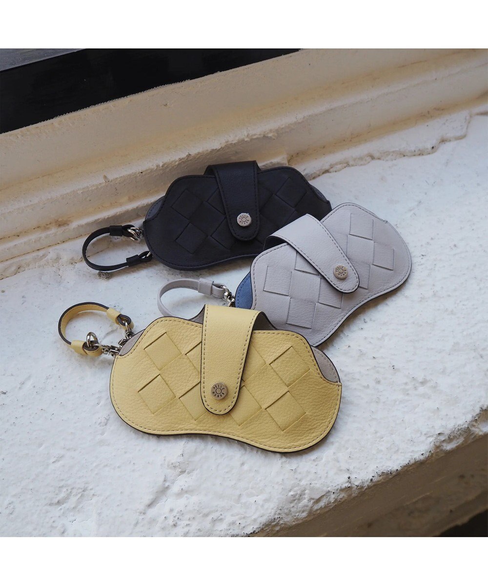 PELLE BORSA ストラップ付きめがねケース Chrono Weave クロノウィーブ 5855 