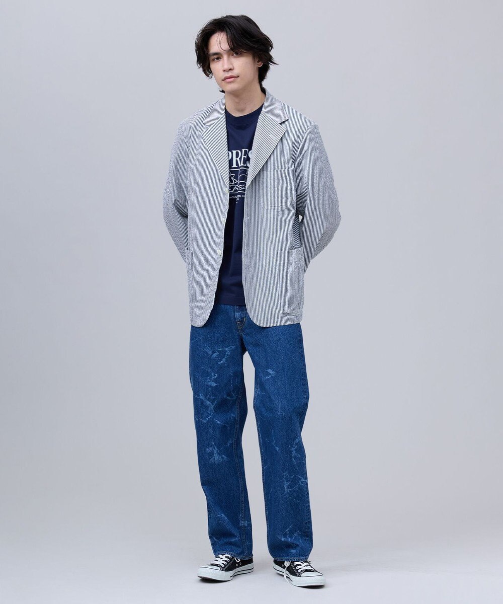 J.PRESS MEN 【J.PRESS ORIGINALS】Silk Seersucker 3B Sack Jacket / Japan Made 