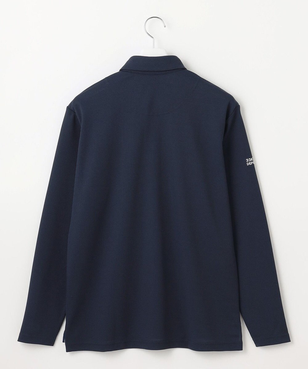 23区GOLF 【MEN】ミニワッフル長袖ポロ 