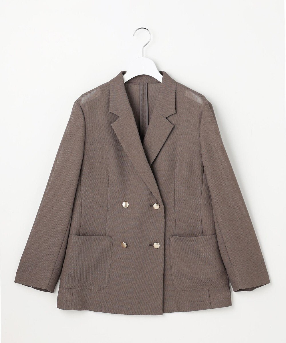 ANY SIS L シアーメッシュ ダブルジャケット 