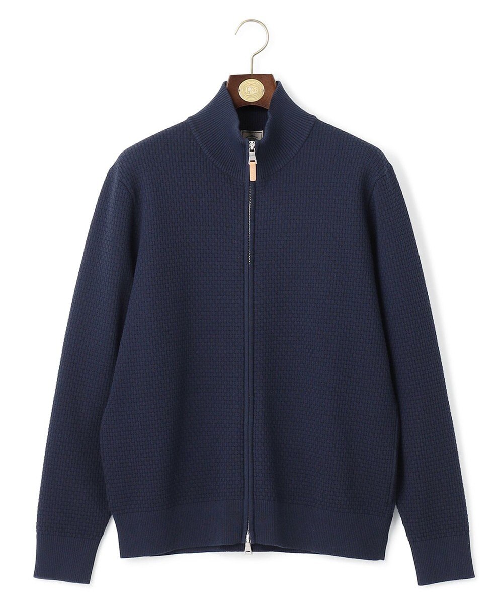 J.PRESS MEN 【High twist links】フルジップカーディガン 