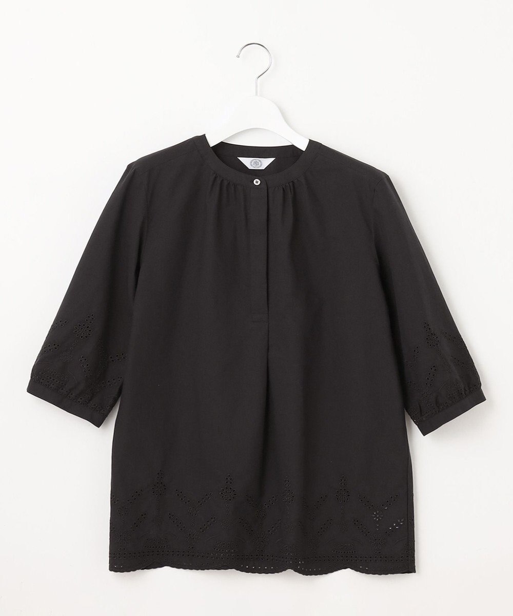 J.PRESS LADIES 【WEB限定カラーあり・洗える】セルロース刺繍 ブラウス 