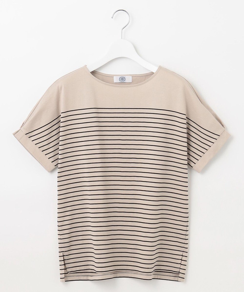 J.PRESS LADIES パネルボーダー ドルマン カットソー 