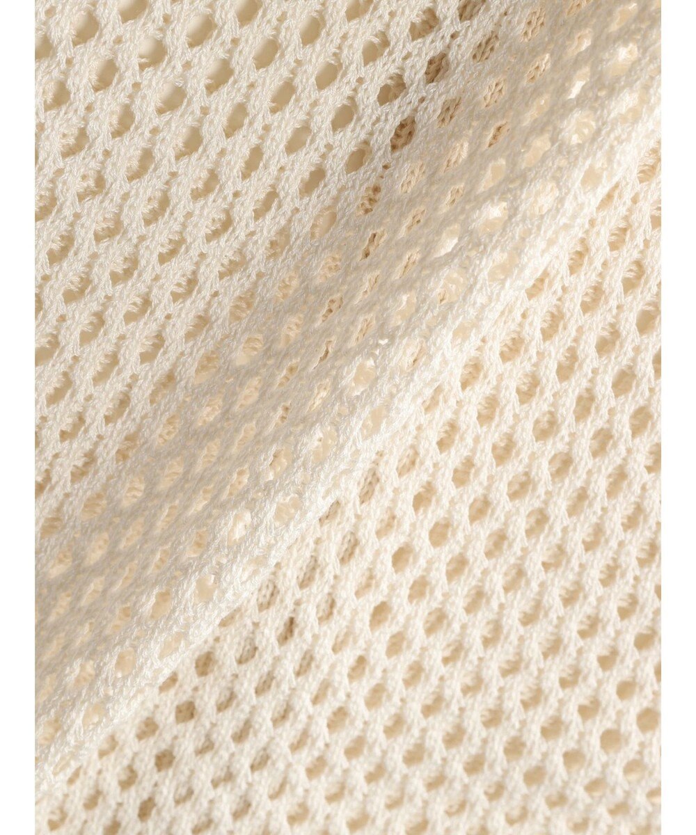 CRAFT STANDARD BOUTIQUE 配色メッシュニットカーディガン 