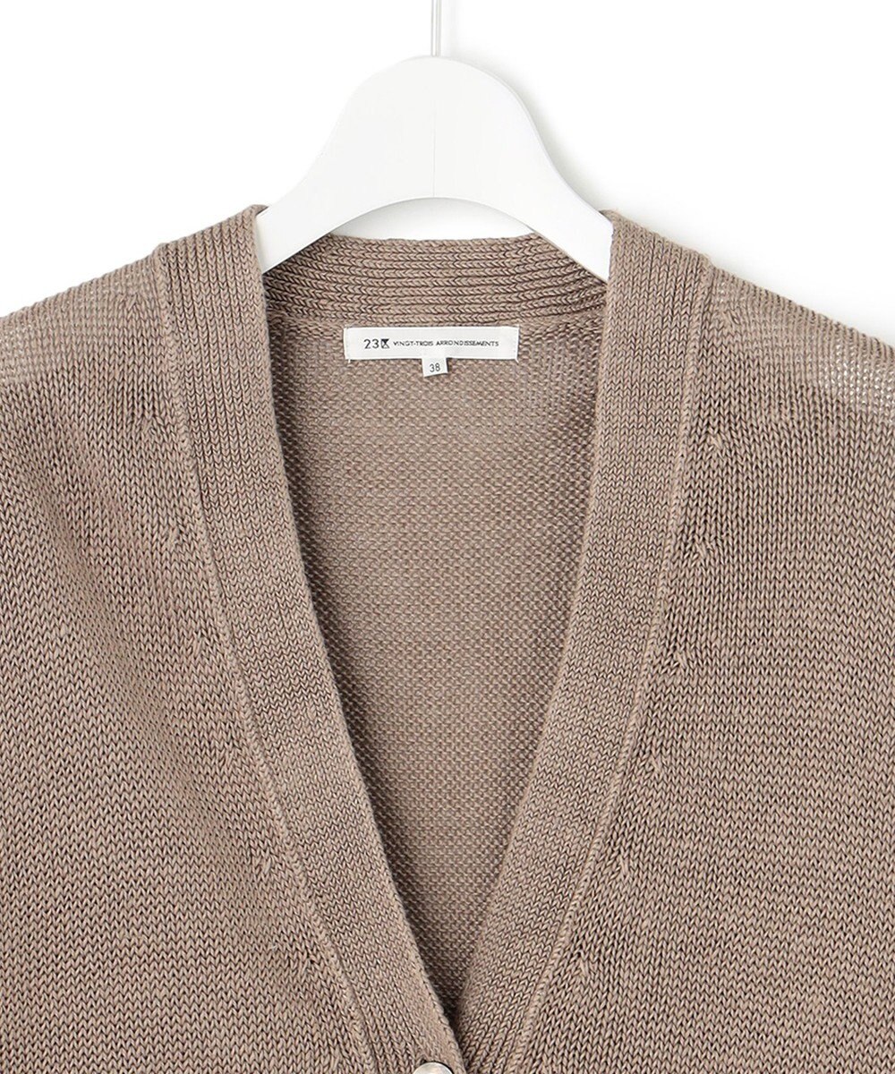 23区 リネンコード カーディガン 