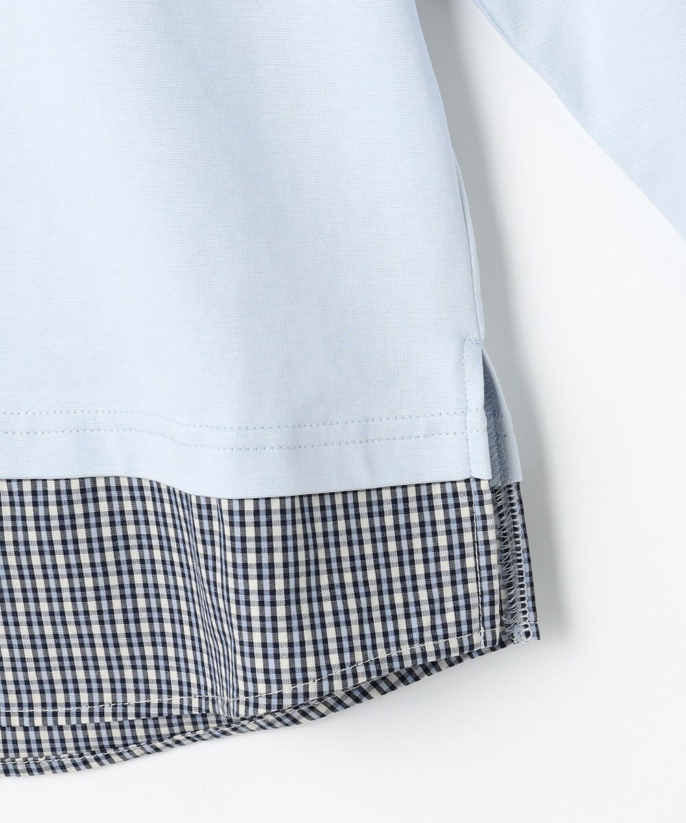 組曲 KIDS 【150-160㎝】 ミニチェック レイヤードトップス 