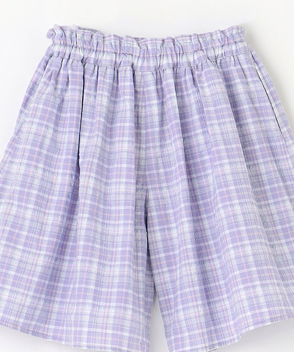 ANY KIDS チェック柄 ショート パンツ 