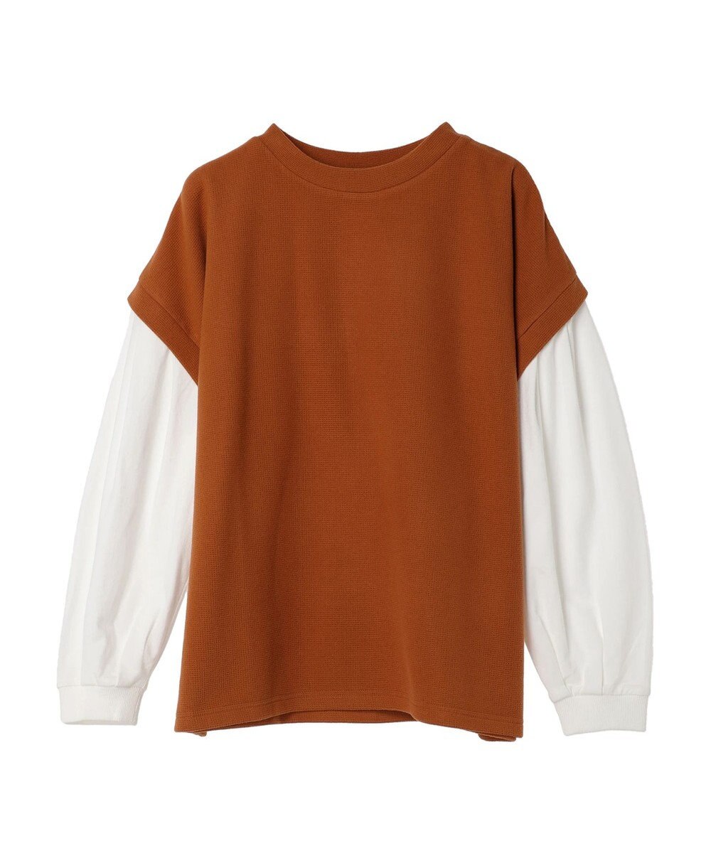 CRAFT STANDARD BOUTIQUE 起毛ワッフルレイヤード風プルオーバー 