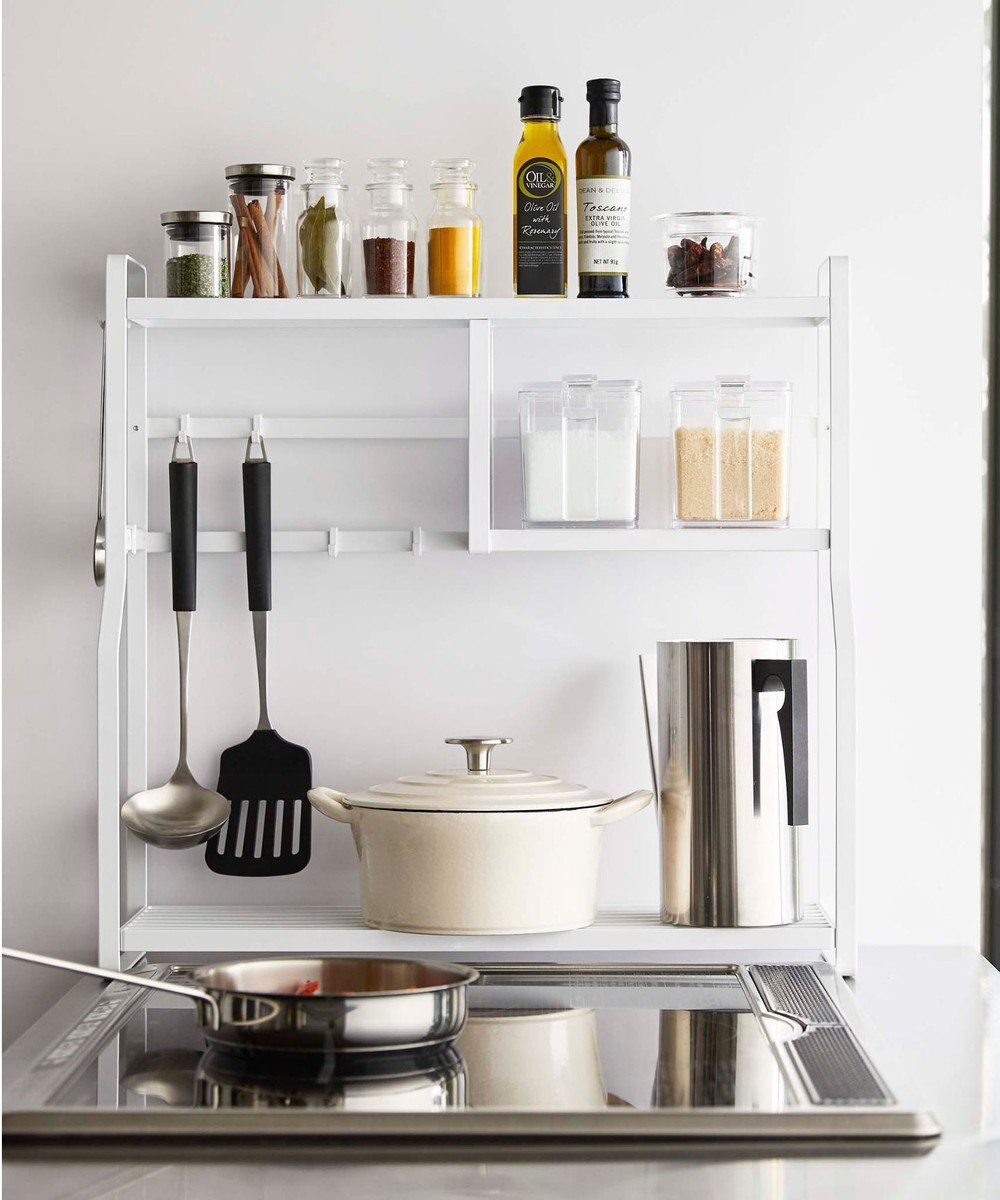 tower コンロサイドラック タワー ホワイト 