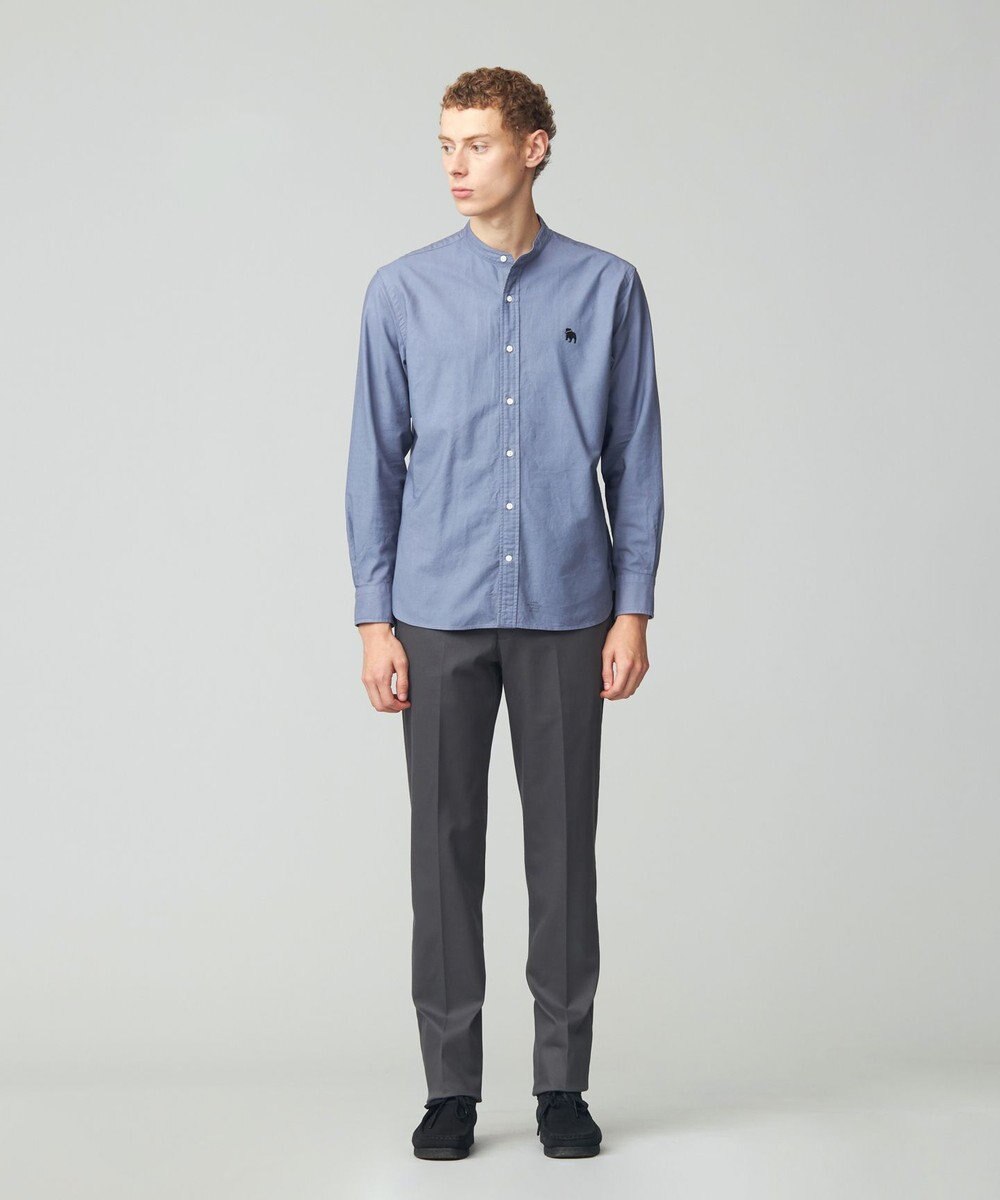 J.PRESS MEN 【オックス ガーメントダイ】バックブルバンドカラーシャツ 